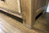 Weathered Oak 9 Drawer Low Boy Sideboard