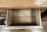 Weathered Oak 9 Drawer Low Boy Sideboard