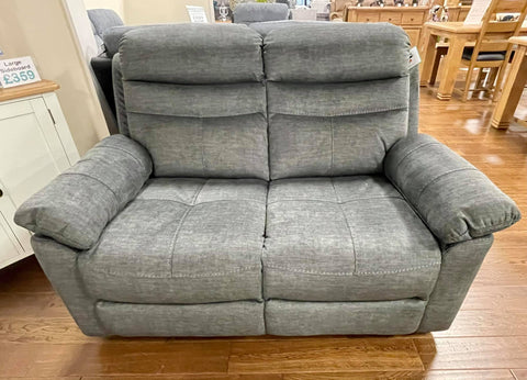 Alfie Grey Fabric 2 Seater Sofa