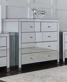 Mirrored 5 Drawer Chest of Drawers