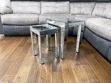 Ornate Mirrored Nest of 2 Tables