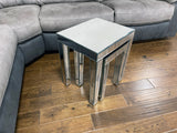 Ornate Mirrored Nest of 2 Tables