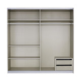 Borba Contrast Hinged Mirrored Door Wardrobe