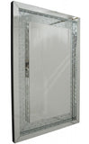 Wall Mirror with Crystal Encased Frame