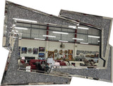 Diamante Filled Funky Frame Wall Mirror