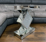 Crushed Diamante Diamond Mirrored Console Table