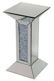 Mirrored Diamante Filled Pillar Pedestal