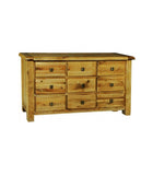 Weathered Oak Reclaimed Distressed Rustic 9 Drawer Large Low Boy Sideboard