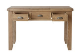 Warm Rustic Oak Effect Dressing Table