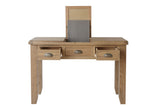 Warm Rustic Oak Effect Dressing Table