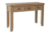 Warm Rustic Oak Effect Dressing Table