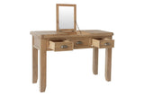 Warm Rustic Oak Effect Dressing Table