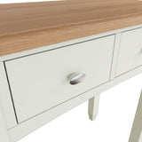 Fresh White with Oak Top Dressing Table