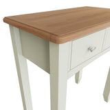 Fresh White with Oak Top Dressing Table