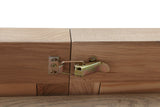 Warm Rustic Oak Effect 2m Cross Leg Dining Table