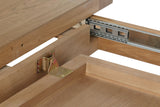 Warm Rustic Oak Effect 2m Cross Leg Dining Table