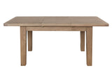 Warm Rustic Oak Effect 1.3m Extending Dining Table