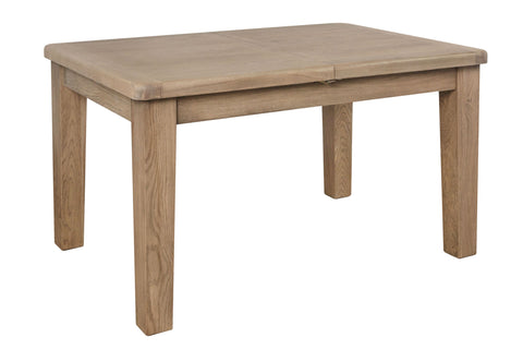 Warm Rustic Oak Effect 1.3m Extending Dining Table