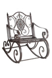 Wrought Iron Vintage Style Garden Rocking Chair