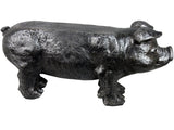 Grey Rustic Small Pig Bench