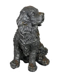 Silver Sitting Rust Effect King Charles Spaniel Ornament