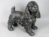 Silver Standing Rust Effect Spaniel Ornament
