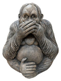 See No Evil, Hear No Evil, Speak No Evil Orangutan Garden Ornament