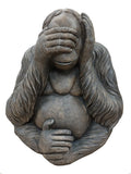 See No Evil, Hear No Evil, Speak No Evil Orangutan Garden Ornament