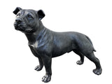 Grey Stone Effect Staffordshire Bull Terrier Ornament