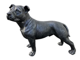 Grey Stone Effect Staffordshire Bull Terrier Ornament