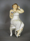 Fiorella Tuttodonna Curvy Buxom Busty Lady Woman Ornament Figurine with Pocket Mirror