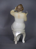 Fiorella Tuttodonna Curvy Buxom Busty Lady Woman Ornament Figurine with Pocket Mirror