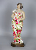 Fiorella Tuttodonna Curvy Buxom Busty Lady Woman Ornament Figurine with Wine Glass