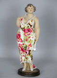 Fiorella Tuttodonna Curvy Buxom Busty Lady Woman Oranment Figurine with Silver Bag