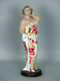 Fiorella Tuttodonna Curvy Buxom Busty Lady Woman Ornament Figurine with White Shawl