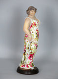 Fiorella Tuttodonna Curvy Lady Ornament With White Rose