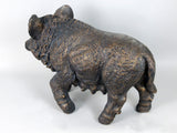 Bronze Effect Small Wild Boar Ornament
