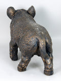 Bronze Effect Small Wild Boar Ornament