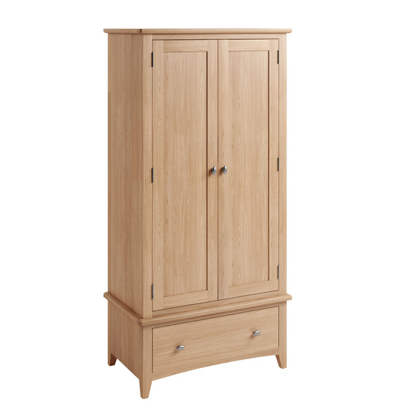 Light Oak Effect Gents Wardrobe