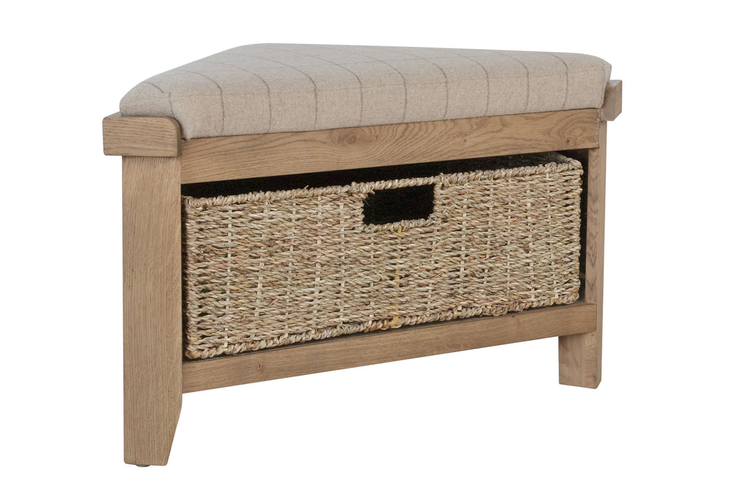 Rustic online padded bench