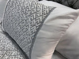 Shimmer White & Silver Diamante Sequin Duvet & Pillow Covers