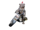 Punk Bulldog Biker on Motorbike Ornament