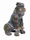 Punk Alternative Biker Monkey Ape Gorilla Ornament