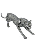 Small Silver Spotted Leopard Ornament