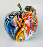 Multicolour Graffiti Apple Ornament