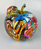 Multicolour Graffiti Apple Ornament