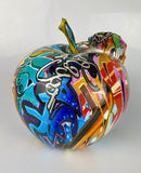 Multicolour Graffiti Apple Ornament