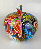 Multicolour Graffiti Apple Ornament