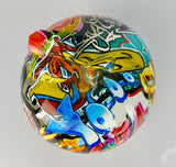 Multicolour Graffiti Apple Ornament