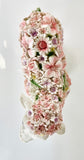 Flower Power Lamb Standing Floral Pink Baby Sheep Ornament